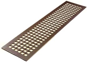 "Reggio Register Square Series Pattern Floor Grille, Oil-Rubbed Bronze Steel by ReggioRegisterCompanyLLC