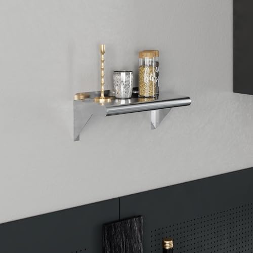 AmGood 6 in. x 16 in. Stainless Steel Wall Mount Shelf - Image 6