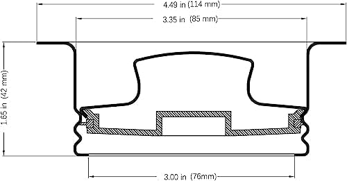 Black Garbage Disposal Flange and Stopper - Image 6