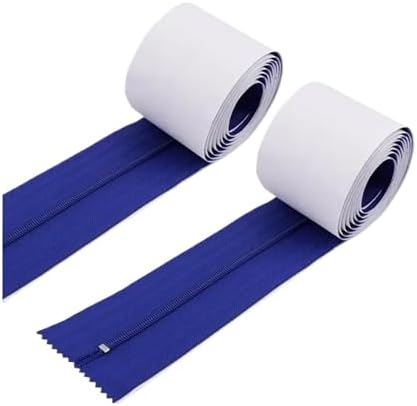 4 Roll Dust Barrier Zipper, Instant Door Protection Self-Adhesive Tarp Double by Unknown