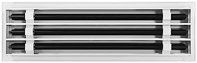 BUILDMART - 20x6 Modern AC Vent Cover - Decorative White Aluminum Air Vent - - Image 2