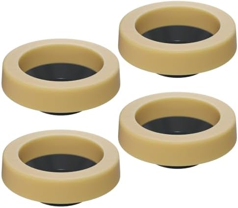 Hibbent 4 Pack Wax Rings for Toilet, Fits 3-inch and 4-inch Waste Line by Hibbent