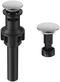 Bathroom Sink Drain with Overflow with Hair Catcher Anti-Clog Sink Strainer by Hurran