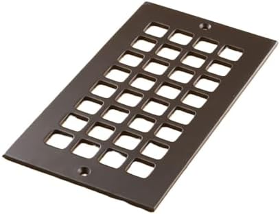 "Reggio Register Square Series Pattern Floor Grille, Oil-Rubbed Bronze Steel by ReggioRegisterCompanyLLC
