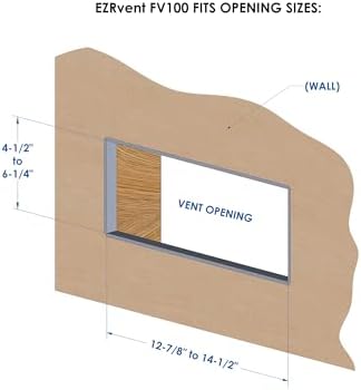 FV100-8HC Easy Replacement Vent, Foundation and Garage 5x14 Rough Opening - Image 5