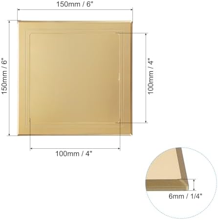 PATIKIL 4x4 inch Self-Adhesive Access Panel, ABS Plumbing Access Doors Easy - Image 2