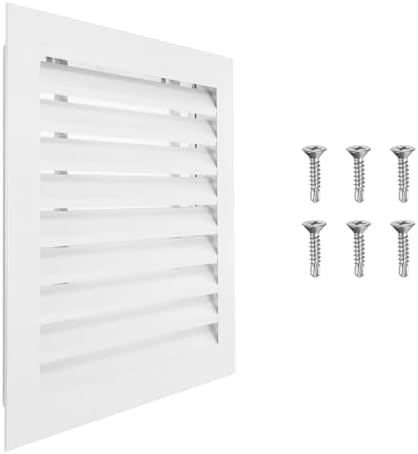 PATIKIL 16 x 16 Inch Gable Vent, 14 x 14 Inch Duct Opening Size by PATIKIL