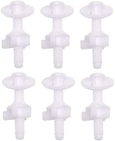 A.I.FORCE Plastic Toilet Seat Hinge Bolt Lid Screws Replacement Kit by A.I.FORCE