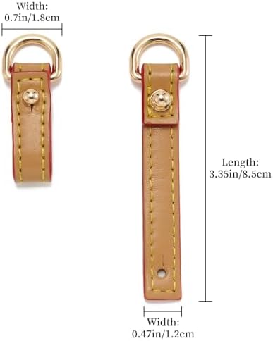 DEVPSISR 2Pcs Vachetta Leather D Rings - Image 2