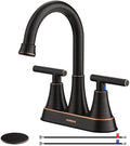 Bathroom Faucet, Hurran 4 inch Centerset 2-Handle Lead-Free by Hurran
