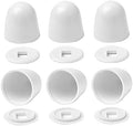 6Packs Universal Toilet Bolt Caps, Round Toilet Bowl Bolt Caps Covers by Jwodo