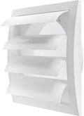 Repa Market ABS Plastic White 6 Inch Dryer Vent Cover Outside, 6 Inch Exhaust by RepaMarket