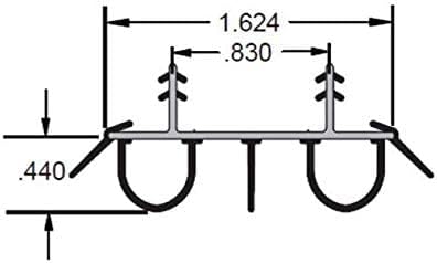 Double Bubble Kerf Door Sweep 31-3/4 Inches Wide, Energy Efficient Vinyl Seal - Image 2