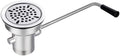 3-1/2" Commercial Sink Drain NO-Overflow, Twist Handle Waste Drain Valve by Sepaitek