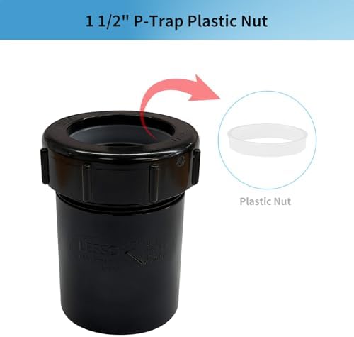 LESSO ABS Adjustable P Trap 1 1/2 Inch, - Image 6