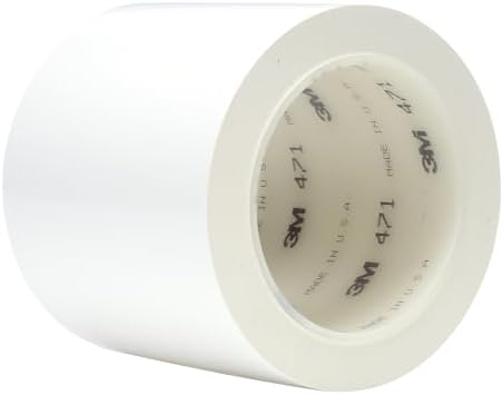 3M Vinyl Tape 471, 3 in x 36 yd, 1 Roll by 3MIndustrial