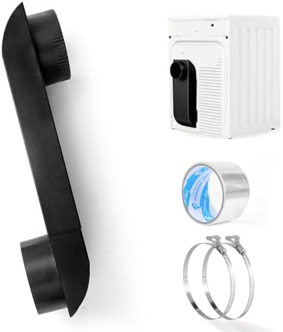 Periscope Dryer Vent Kit 12"-19" Adjustable Flat Vent by RDSODJ