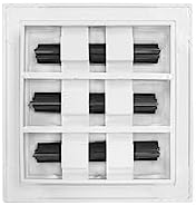 BUILDMART - 6x6 White Modern AC Vent Cover - Decorative Air Vent - Standard - Image 2