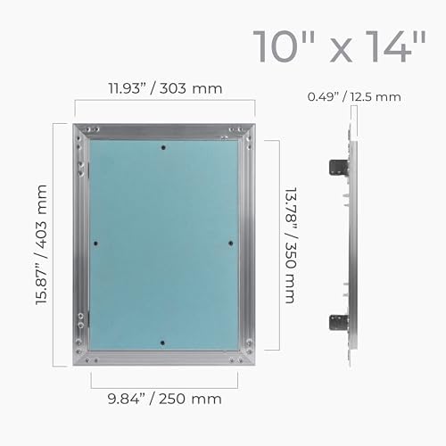 10" x 14" Drywall Access Panel – Aluminum Frame Gypsum Hatch Access Panel - Image 3