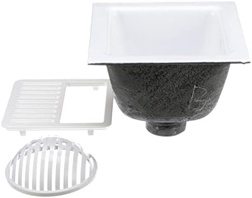Zurn FD2375-NH3-H FD2375 12"x12" Floor Sink Body & Dome Strainer, - Image 3