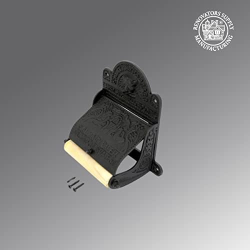Renovators Supply Manufacturing Black Wall Mount Toilet Tissue Paper Holder - Image 3