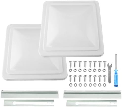 2 Pack 14" Universal Roof Vent Cover Vent Lid Replacement by caqeg