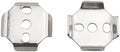 TAODAN 2PCS Stainless Steel Round Buckle Wall Mount Bracket 35x35mm Towel Bar by TAODAN