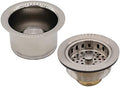 Westbrass CO2196-20 COMBO PACK 3-1/2" Post Style Large Kitchen Sink Basket by Westbrass