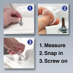 TidyCap Toilet Bolt Covers, Screw-On Replacement Caps - Image 4