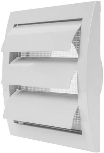 Repa Market ABS Plastic White 4 Inch Dryer Vent Cover Outside, 4 Inch Exhaust by RepaMarket
