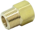 1 Piece Brass Pipe Fitting 3/8 NPT Male to M14 x 1.5 Female Metric Adapter by HongBoW+Hardware