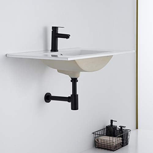 Bathroom Sink Stopper P-Trap Complete Set Adjustable 1-1/4 Sink Drain Kit Tube - Image 5