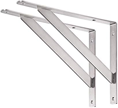 YUMORE 14 Inch Shelf Bracket, Heavy Duty L Bracket, 2 Pack by YUMORE