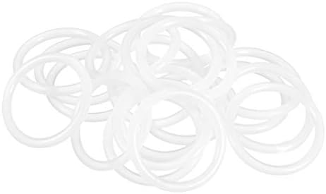 uxcell Silicone O-Ring 30x24x3mm VMQ Seal Ring Gasket White 20pcs by uxcell