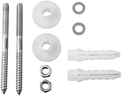 Stainless Steel Wall Mount Basin Sink Fitting Kit M8x110mm Bathroom Hardware - Image 2