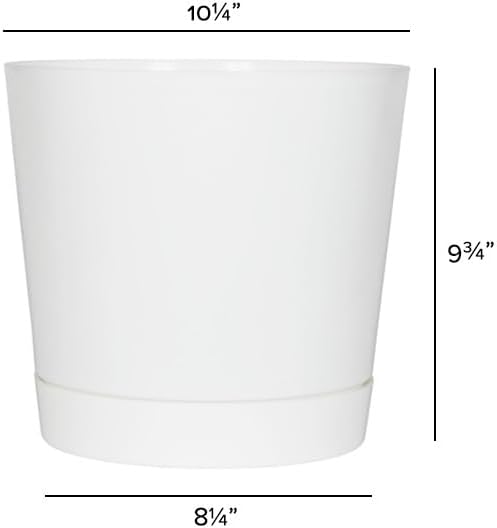 Novelty Majestic Full Depth Cylinder Pot, Glossy White - Image 3