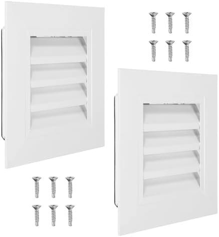 PATIKIL 8 x 8 Inch Gable Vent, 6 x 6 Inch Duct Opening Size by PATIKIL