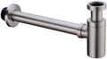 Brass Round Bottle P Trap, Basin Sink Waste Trap Drain Tube Kit Adjustable by Orhemus
