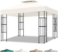 10x10 Canopy Replacement Top Cover Canopy Top Replacement Double Layer Vented by Qdreclod