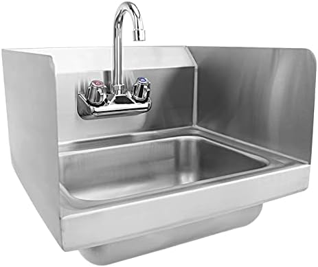 AmGood Stainless Steel Wall Mount Hand Sink | NSF | Commercial Hand Washing by AmGood
