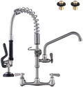 Brushed Nickel 21" Height Commercial Kitchen Faucet by IVIGA