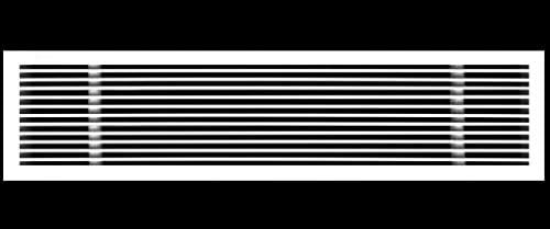 HVAC Premium 40"W X 4"H Linear Aluminum Clip-On Bar Return Air Grille by HVACPremium