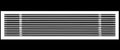 HVAC Premium 40"W X 6"H Linear Aluminum Clip-On Bar Return Air Grille by HVACPremium