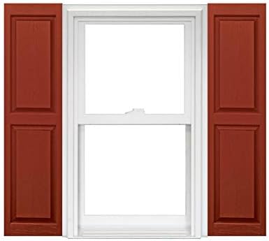 Polaris Homeside Raised Panel Vinyl Shutters 14-1/2in. x 67in. by Polaris