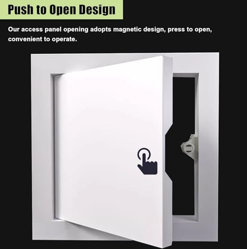 14" X 20", Aluminum Alloy Push-to-Open Inspection Door, Paintable Hidden - Image 3
