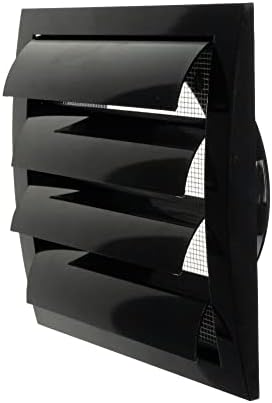 Repa Market ABS Plastic Black 6 Inch Dryer Vent Cover Outside, 6 Inch Exhaust by RepaMarket