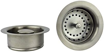 Keeney K5475DSBN Double Bowl Kitchen Sink Strainer and Garbage Disposal Flange - Image 3