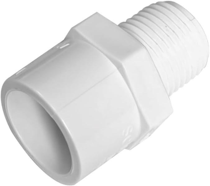 3/4 Inch White 2-Way SCH40 PVC Male Adapter Pipe Fittings， pipe fittings - Image 4