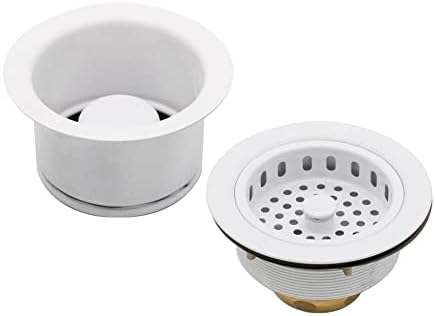 Westbrass CO2196-50 Combo Pack 3-1/2" Post Style Large Kitchen Sink Basket by Westbrass