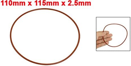 uxcell Red Silicone O Ring Oil Seal Washers 115mm x 110mm x 2.5mm - Image 2